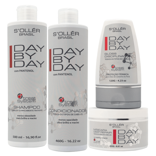 Kit Day By Day Treat System Cabelos Quimicamente Tratados 500 ml